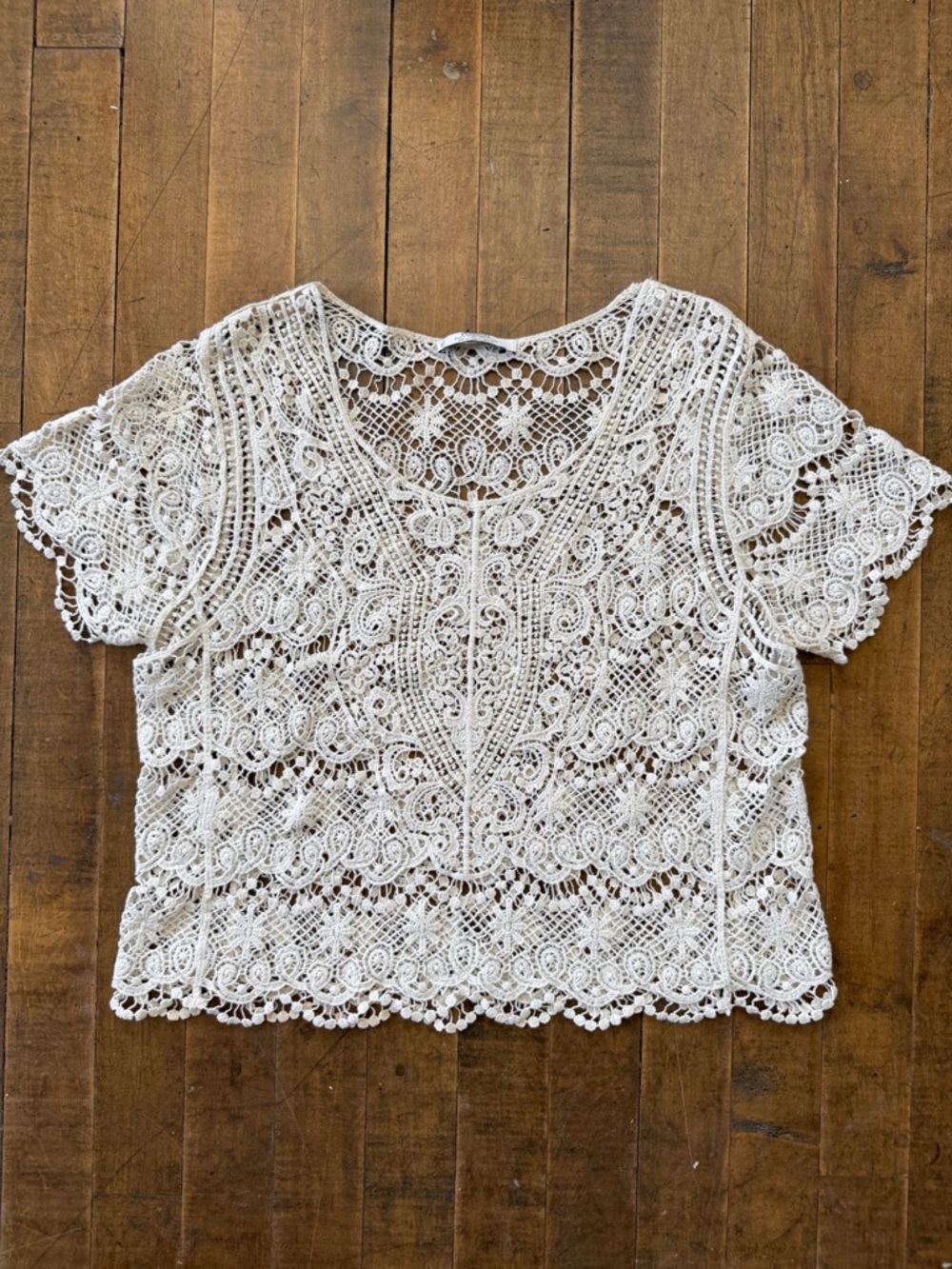 Mango crochet top